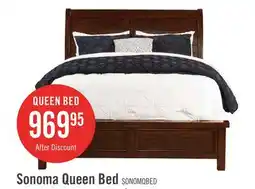 The Brick Sonoma Panel Bed with Headboard & Frame, Mango Brown - Queen Size offer