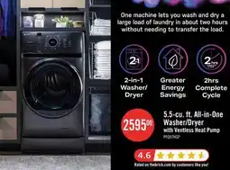 The Brick Profile 5.5 Cu. Ft. UltraFast All-in-One Washer/Dryer with Ventless Heat Pump and Pet Hair Removal M offer