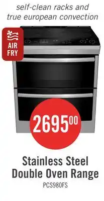 The Brick Profile 6.8 Cu. Ft. Smart Electric Range with True European Convection - Stainless Steel Fingerprint offer