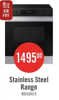 The Brick Samsung 6.3 Cu. Ft. Smart Electric Slide In Range with Voice Control - Stainless Steel - NSE6DG8100 offer