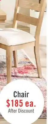 The Brick Aspen Dining Chair with Fabric Seat, Slat-Back - Natural offer