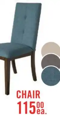The Brick Chelsea Dining Chair with Linen-Look Fabric - Aqua Blue offer