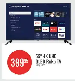 The Brick Westinghouse 50 QLED 4K UHD Smart Roku TV (WR55QC5500) - 2025 Model offer
