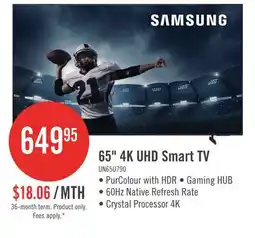 The Brick SAMSUNG 65 U7900F Crystal UHD 4K Smart Tizen OS TV (UN65U7900FFXZC) - 2025 Model offer