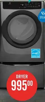 The Brick Electrolux 8 Cu. Ft. Electric Dryer - Titanium - Stackable - ELFE743CAT offer