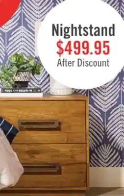 The Brick Scott Living Henri Bedside 2-Drawer Nightstand with USB Ports, 26W x 26H, Wood - Brown offer