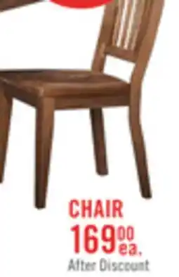 The Brick Cedar Dining Chair, Pine Wood, Slat Back - Brown offer