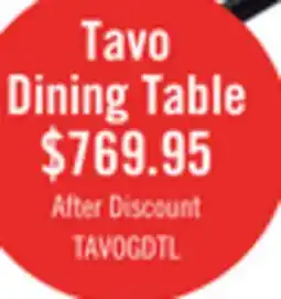The Brick Tavo Dining Table with 63-79W Extension, Metal, Pedestal Base - Grey & Black offer