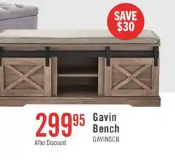 The Brick Gavin 47.25 Bench with Shoe Storage - Hazelnut offer