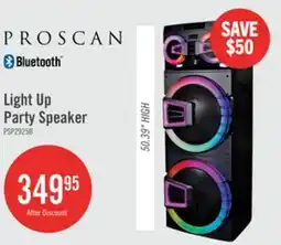 The Brick Proscan 2 x 15 120W Light Up Party Speaker with Bluetooth and Microphone offer