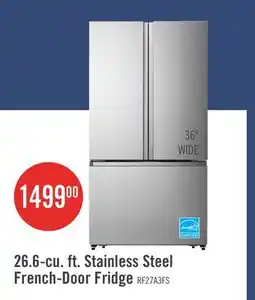 The Brick Hisense 36 26.6 Cu. Ft. French-Door Refrigerator - Titanium - RF27A3FSE offer