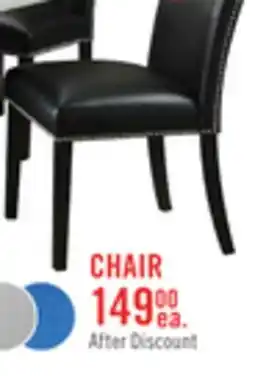 The Brick Cami Dining Chair with Vegan-Leather Fabric - Black offer