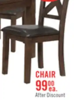 The Brick Talia Dining Chair with Vegan-Leather Fabric, Cross-Back - Brown offer