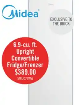 The Brick Midea 6.9 Cu. Ft. Convertible Upright Refrigerator-Freezer - MRU07B3AWW offer