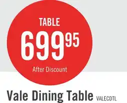 The Brick Vale Dining Table, Wood, 72W - Brown offer