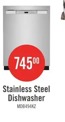 The Brick Maytag 24 50 dBA Built-In Front-Control Dishwasher - Fingerprint Resistant Stainless Steel - MDB494 offer