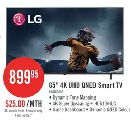 The Brick LG 65 QNED80 QNED 4K UHD Smart webOS TV (65QNED80AUA.ACC) - 2025 Model offer