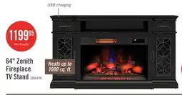 The Brick Zenith 64 Electric Fireplace TV Stand with Storage for TVs up to 70 - Black offer