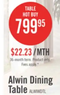 The Brick Alwin Dining Table with Sintered Stone Top, Hourglass Base with Gold Accent - 47.25W Round - Brown offer