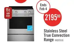 The Brick KitchenAid 30 5.3 Cu. Ft. Electric Range - Fingerprint Resistant Stainless Steel - YKSES530SPS offer