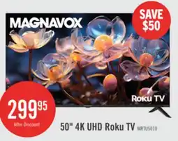 The Brick Magnavox 50 4K Ultra HD Roku Smart TV offer