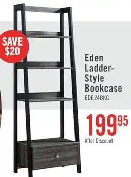 The Brick Eden 24 Ladder Style Open Bookcase with Drawer - Grey offer