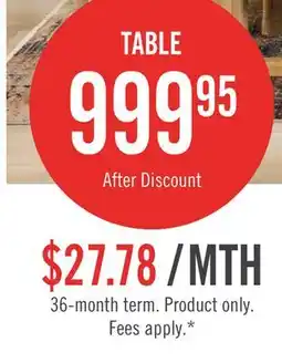 The Brick Aspen Dining Table with 80-104 Extension, Trestle Base - Natural offer