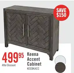 The Brick Keena 40 Solid Wood Accent Cabinet - Grey offer