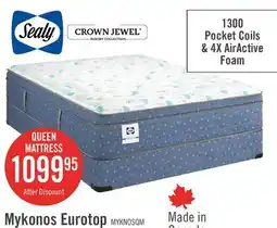 The Brick Sealy Posturepedic Luxury Crown Jewel Resort Mykonos Eurotop Queen Mattress offer