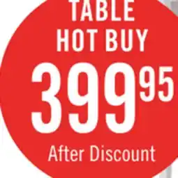 The Brick Dena Dining Table with 42-60W Extension, Round - Dove Grey offer