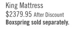The Brick Stearns & Foster Founders Collection Derby County Eurotop King Mattress offer