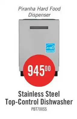 The Brick GE Profile 24 42 dBA Top Control Dishwasher - Stainless Steel - PBT700SSVFS offer