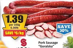 Starsky Pork Sausage Goralska offer