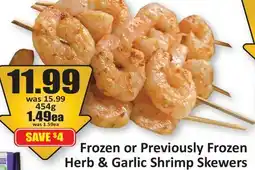 Starsky Herb & Garlic Shrimp Skewers offer