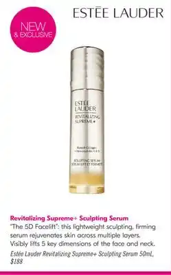 Shoppers Drug Mart Estée Lauder Revitalizing Supreme+ Sculpting Serum offer
