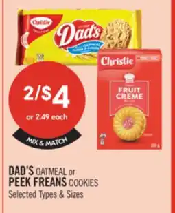 Shoppers Drug Mart DAD'S OATMEAL or PEEK FREANS COOKIES offer