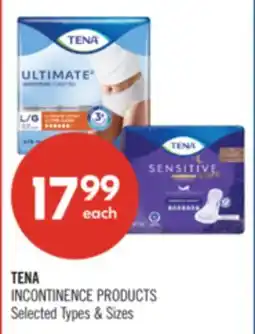 Shoppers Drug Mart TENA INCONTINENCE PRODUCTS offer