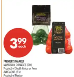 Shoppers Drug Mart FARMER'S MARKET MANDARIN ORANGES (2lb) AVOCADOS (5's) offer