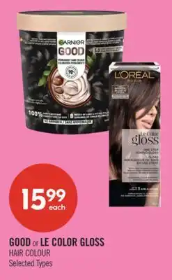 Shoppers Drug Mart GOOD or LE COLOR GLOSS HAIR COLOUR offer