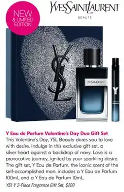 Shoppers Drug Mart Y Eau de Parfum Valentine's Day Duo Gift Set offer