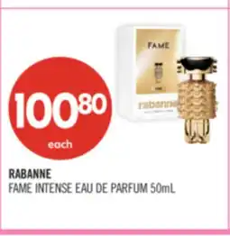 Shoppers Drug Mart RABANNE FAME INTENSE EAU DE PARFUM offer
