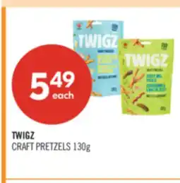 Shoppers Drug Mart TWIGZ CRAFT PRETZELS offer