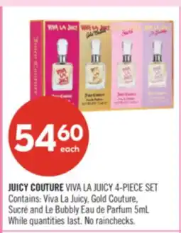 Shoppers Drug Mart JUICY COUTURE VIVA LA JUICY 4-PIECE SET offer