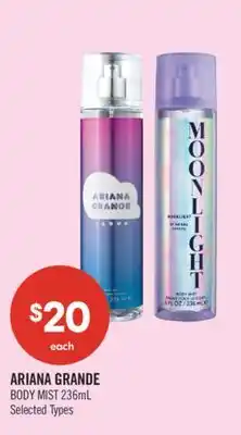 Shoppers Drug Mart ARIANA GRANDE BODY MIST offer