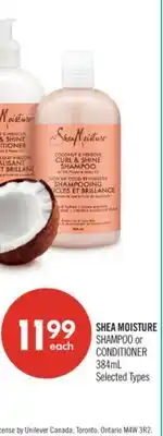 Shoppers Drug Mart SHEA MOISTURE SHAMPOO or CONDITIONER offer
