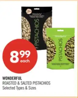 Shoppers Drug Mart WONDERFUL ROASTED & SALTED PISTACHIOS offer