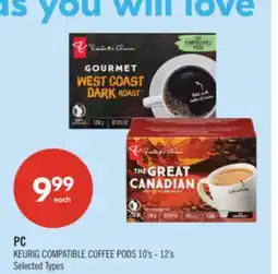 Shoppers Drug Mart PC KEURIG COMPATIBLE COFFEE PODS offer