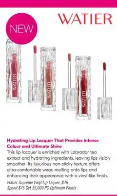 Shoppers Drug Mart Watier Supreme Vinyl Lip Laquer offer