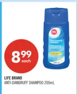 Shoppers Drug Mart LIFE BRAND ANTI-DANDRUFF SHAMPOO offer