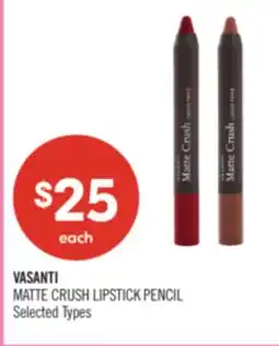 Shoppers Drug Mart VASANTI MATTE CRUSH LIPSTICK PENCIL offer